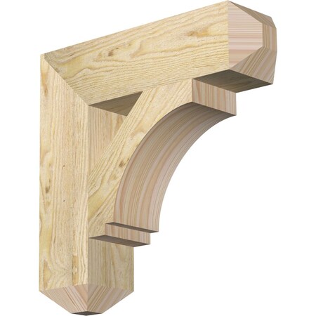 Imperial Craftsman Rough Sawn Bracket, Douglas Fir, 4"W x 16"D x 16"H